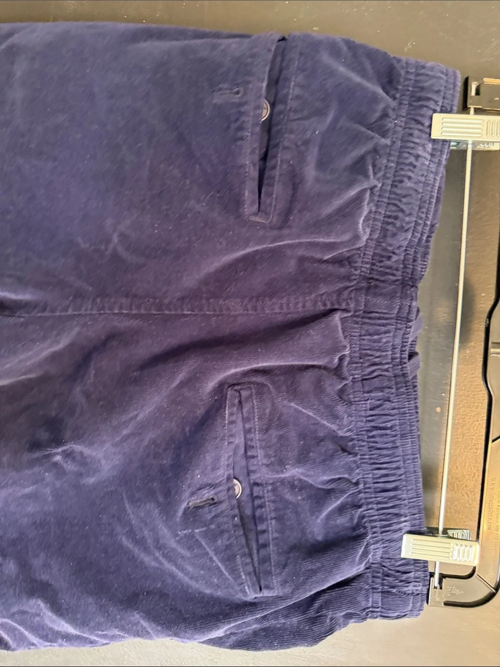 Goodlife Clothing Men’s Stretch Corduroy Volley Shorts Navy Blue Size M